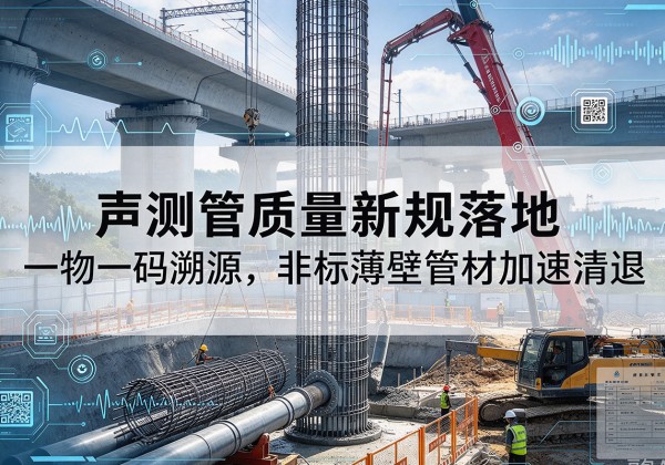 吴江声测管质量新规落地，一物一码溯源，非标薄壁管材加速清退