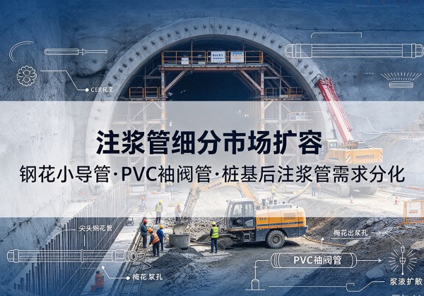 吴江注浆管细分市场扩容，隧道钢花小导管、PVC 袖阀管、桩基后注浆管需求分化